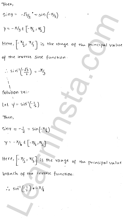 RD Sharma Class 12 Solutions Chapter 4 Inverse Trigonometric Functions VSAQ 1.21