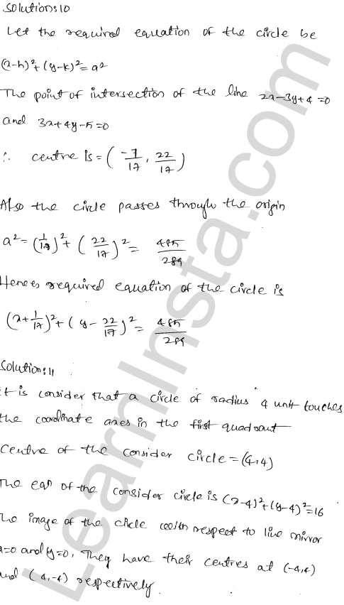 RD Sharma Class 11 Solutions Chapter 24 The Circle Ex 24.1 1.11
