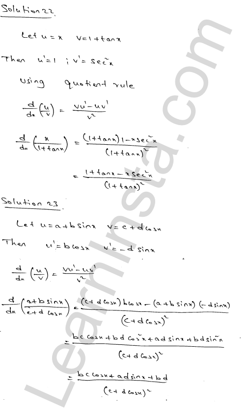 RD Sharma Class 11 Solutions Chapter 30 Derivatives Ex 30.5 1.13