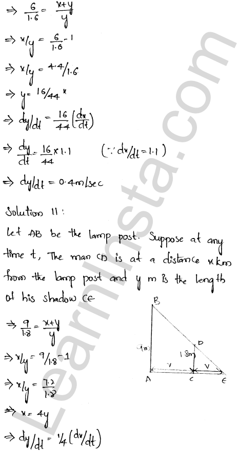 RD Sharma Class 12 Solutions Chapter 13 Derivative as a Rate Measurer Ex 13.2 1.6