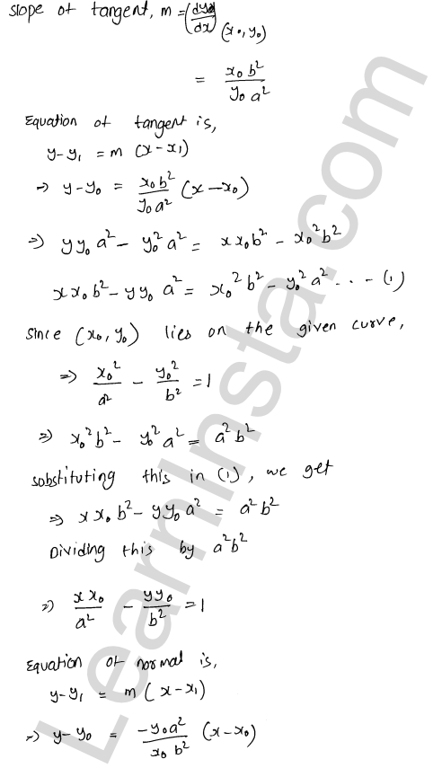 RD Sharma Class 12 Solutions Chapter 16 Tangents and Normals Ex 16.2 1.16