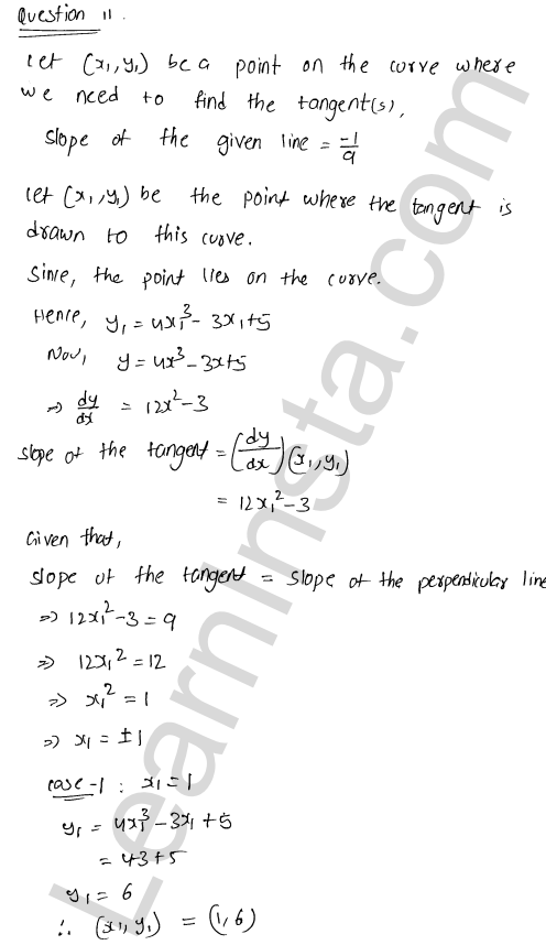 RD Sharma Class 12 Solutions Chapter 16 Tangents and Normals Ex 16.2 1.34