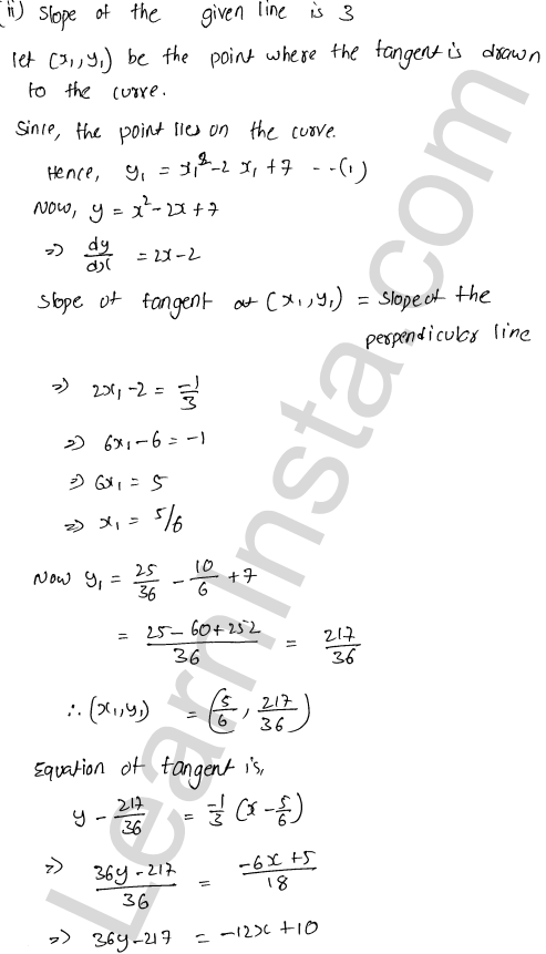 RD Sharma Class 12 Solutions Chapter 16 Tangents and Normals Ex 16.2 1.38