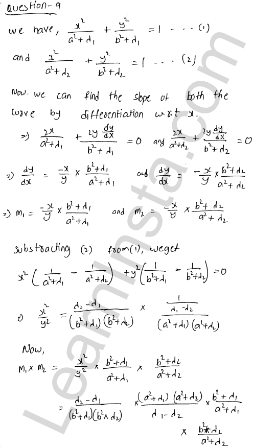 RD Sharma Class 12 Solutions Chapter 16 Tangents and Normals Ex 16.3 1.29