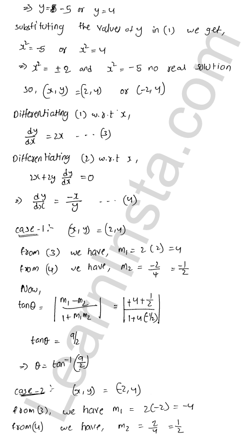 RD Sharma Class 12 Solutions Chapter 16 Tangents and Normals Ex 16.3 1.3