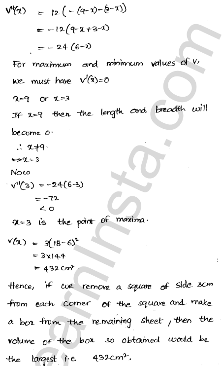 RD Sharma Class 12 Solutions Chapter 18 Maxima and Minima Ex 18.5 1.16