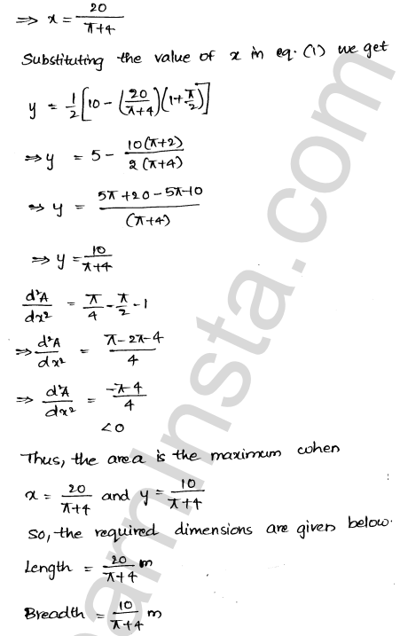 RD Sharma Class 12 Solutions Chapter 18 Maxima and Minima Ex 18.5 1.21