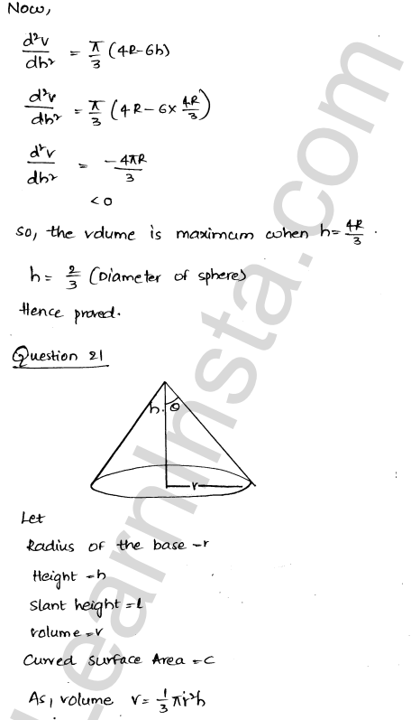 RD Sharma Class 12 Solutions Chapter 18 Maxima and Minima Ex 18.5 1.29