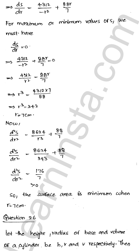 RD Sharma Class 12 Solutions Chapter 18 Maxima and Minima Ex 18.5 1.37