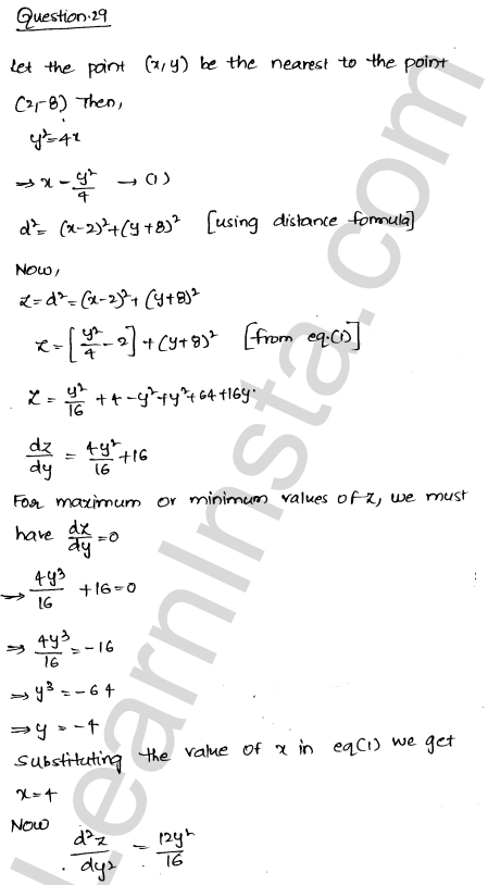 RD Sharma Class 12 Solutions Chapter 18 Maxima and Minima Ex 18.5 1.42