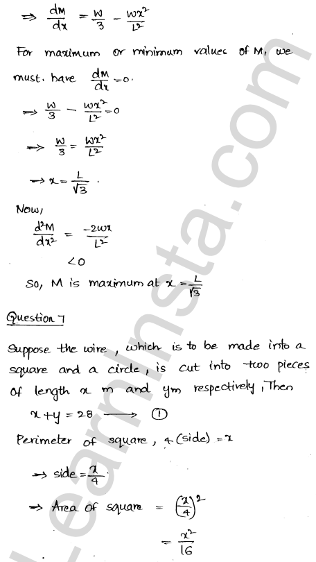 RD Sharma Class 12 Solutions Chapter 18 Maxima and Minima Ex 18.5 1.7