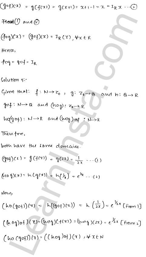 RD Sharma Class 12 Solutions Chapter 2 Functions Ex 2.2 1.9