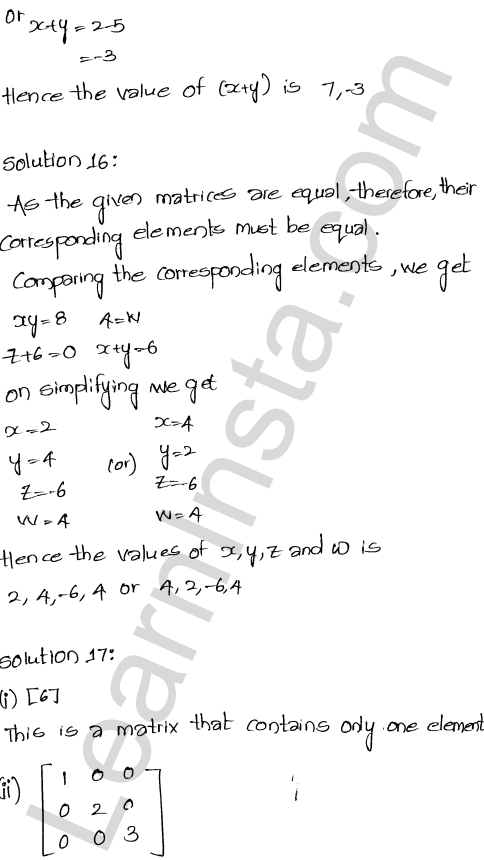 RD Sharma Class 12 Solutions Chapter 5 Algebra of Matrices Ex 5.1 1.28