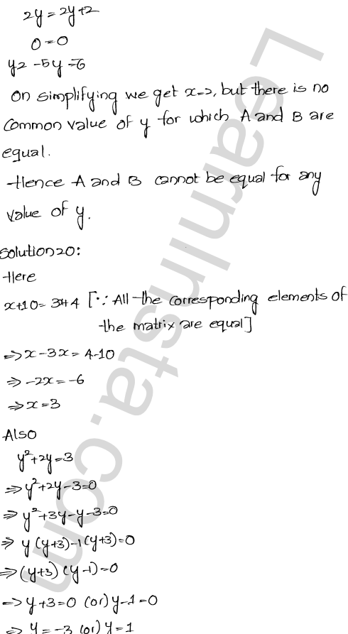 RD Sharma Class 12 Solutions Chapter 5 Algebra of Matrices Ex 5.1 1.31