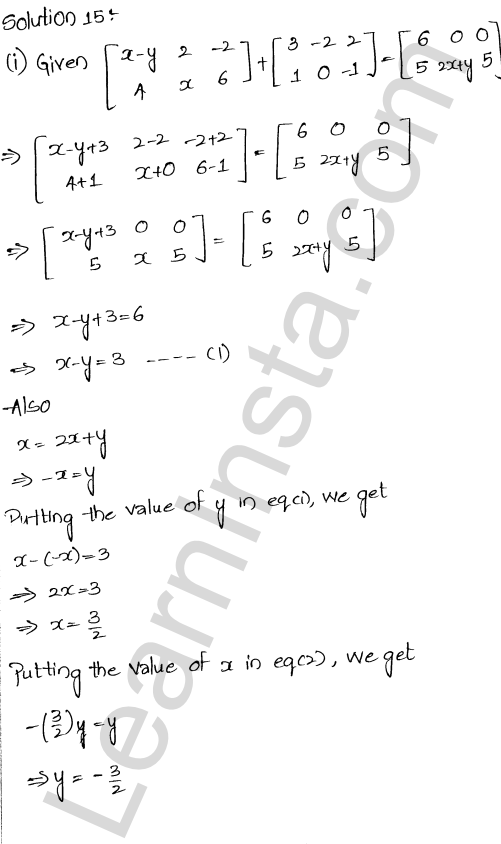 RD Sharma Class 12 Solutions Chapter 5 Algebra of Matrices Ex 5.2 1.17
