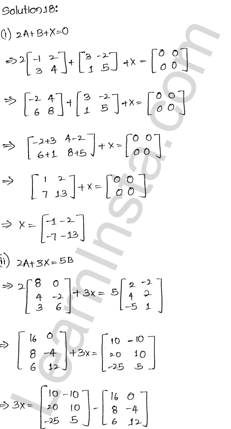 RD Sharma Class 12 Solutions Chapter 5 Algebra of Matrices Ex 5.2 1.21