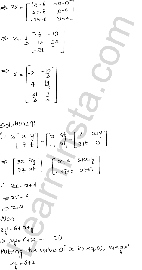 RD Sharma Class 12 Solutions Chapter 5 Algebra of Matrices Ex 5.2 1.22
