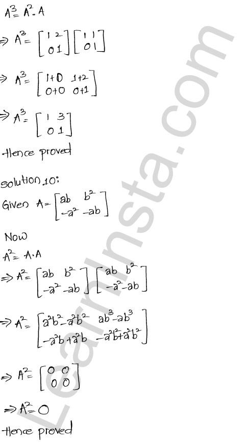 RD Sharma Class 12 Solutions Chapter 5 Algebra of Matrices Ex 5.3 1.11