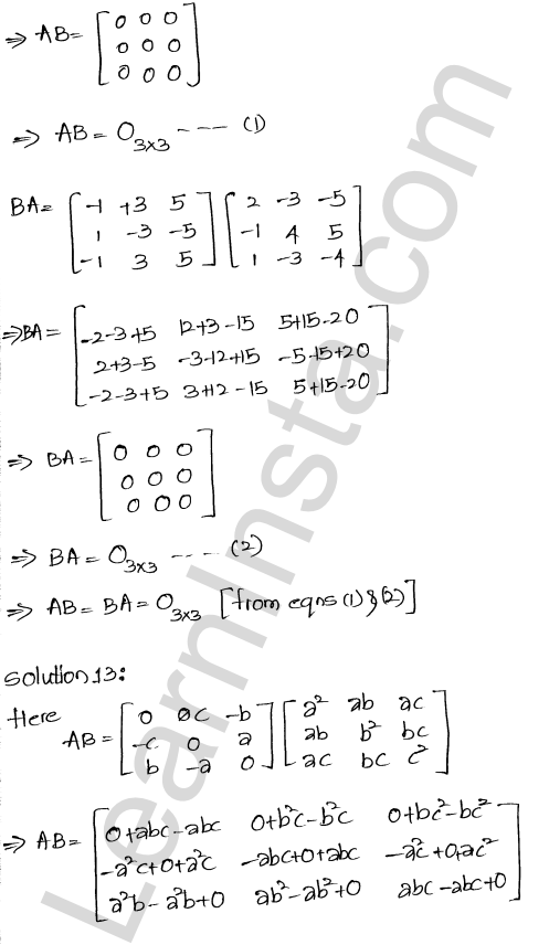RD Sharma Class 12 Solutions Chapter 5 Algebra of Matrices Ex 5.3 1.13
