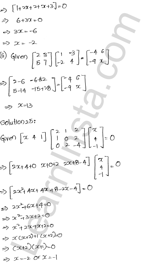 RD Sharma Class 12 Solutions Chapter 5 Algebra of Matrices Ex 5.3 1.26