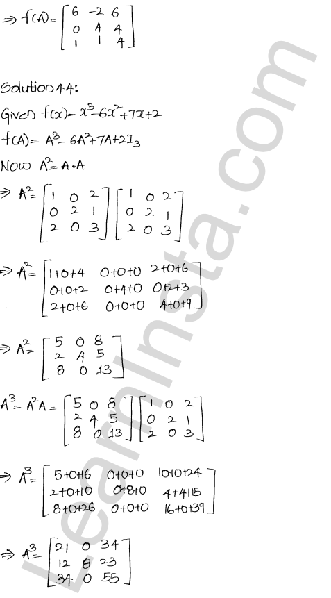 RD Sharma Class 12 Solutions Chapter 5 Algebra of Matrices Ex 5.3 1.46