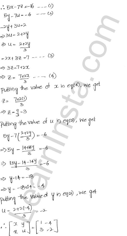 RD Sharma Class 12 Solutions Chapter 5 Algebra of Matrices Ex 5.3 1.49