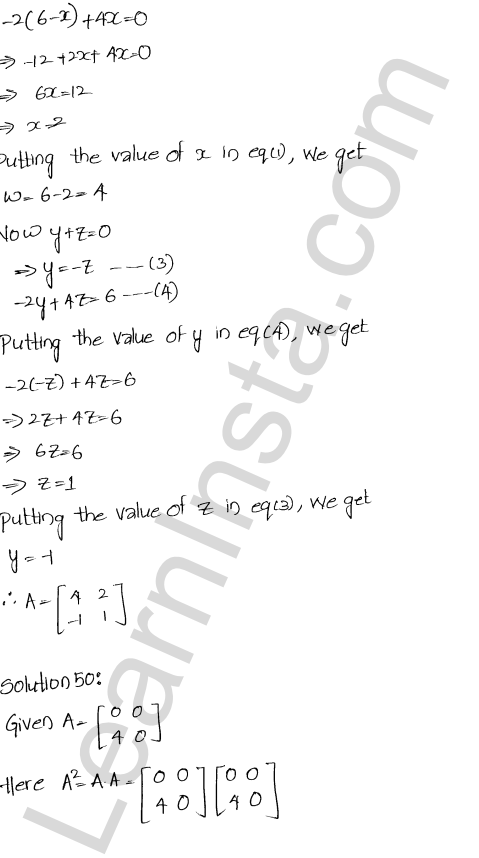 RD Sharma Class 12 Solutions Chapter 5 Algebra of Matrices Ex 5.3 1.54