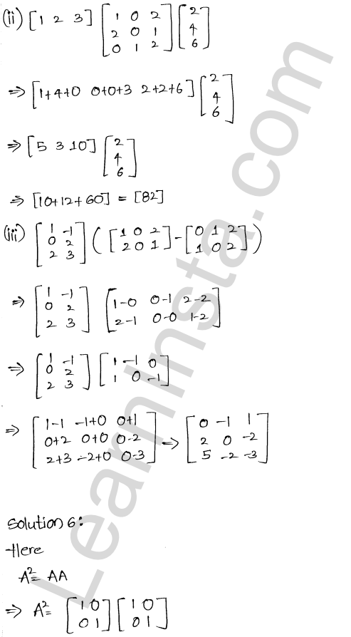 RD Sharma Class 12 Solutions Chapter 5 Algebra of Matrices Ex 5.3 1.7