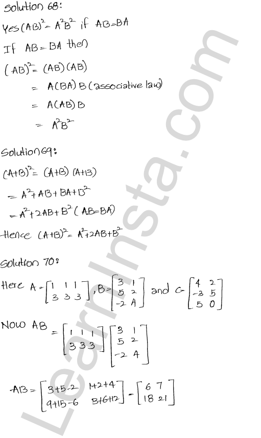 RD Sharma Class 12 Solutions Chapter 5 Algebra of Matrices Ex 5.3 1.77