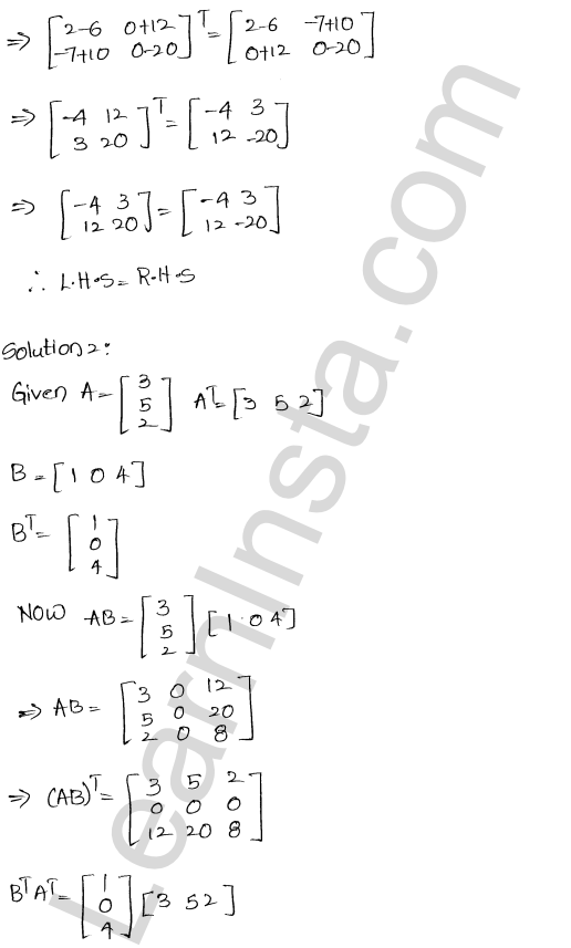 RD Sharma Class 12 Solutions Chapter 5 Algebra of Matrices Ex 5.4 1.3