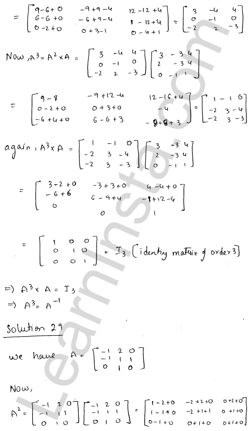 RD Sharma Class 12 Solutions Chapter 7 Adjoint and Inverse of a Matrix Ex 7.1 1.38