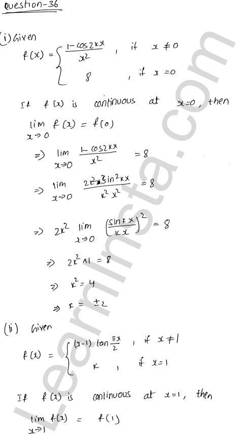 RD Sharma Class 12 Solutions Chapter 9 Continuity Ex 9.1 1.45