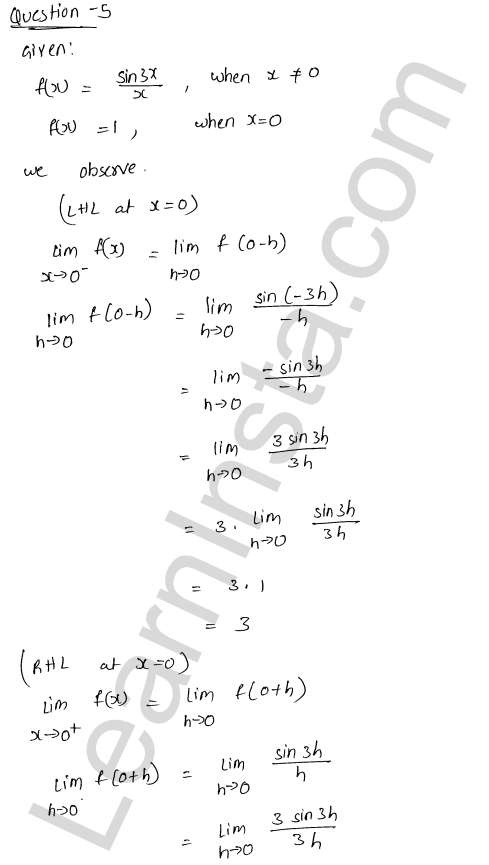 RD Sharma Class 12 Solutions Chapter 9 Continuity Ex 9.1 1.6