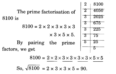 NCERT Solutions for Class 8 Maths Chapter 6 Squares and Square Roots Ex 6.3 10