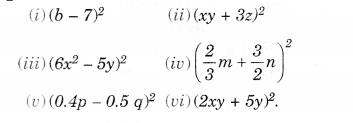 NCERT Solutions for Class 8 Maths Chapter 9 Algebraic Expressions and Identities Ex 9.5 10