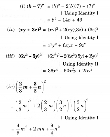 NCERT Solutions for Class 8 Maths Chapter 9 Algebraic Expressions and Identities Ex 9.5 11