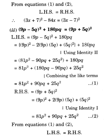 NCERT Solutions for Class 8 Maths Chapter 9 Algebraic Expressions and Identities Ex 9.5 22