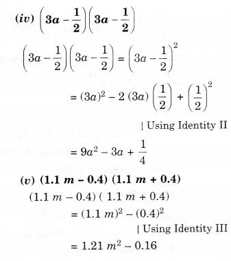 NCERT Solutions for Class 8 Maths Chapter 9 Algebraic Expressions and Identities Ex 9.5 4