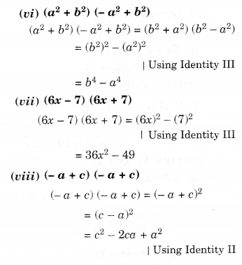 NCERT Solutions for Class 8 Maths Chapter 9 Algebraic Expressions and Identities Ex 9.5 5