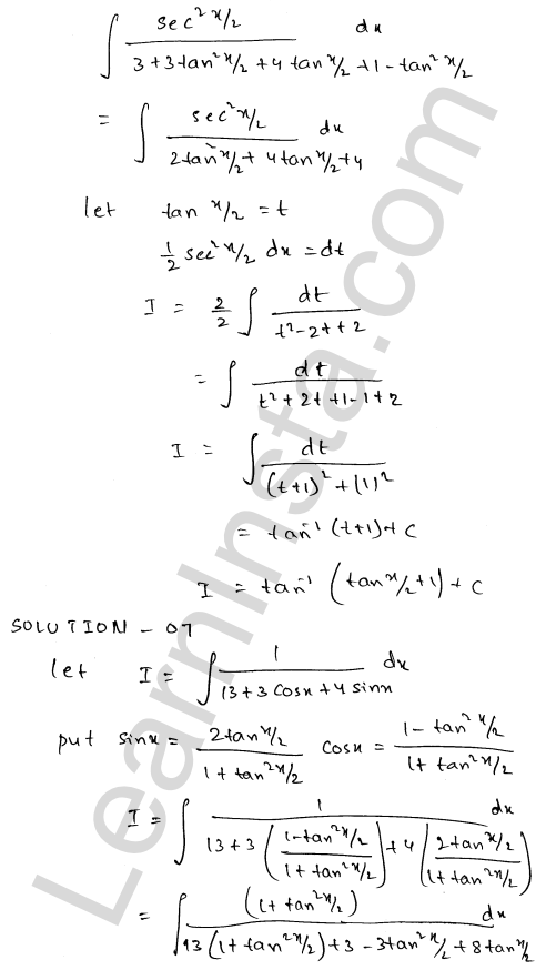 RD Sharma Class 12 Solutions Chapter 19 Indefinite Integrals Ex 19.23 1.6