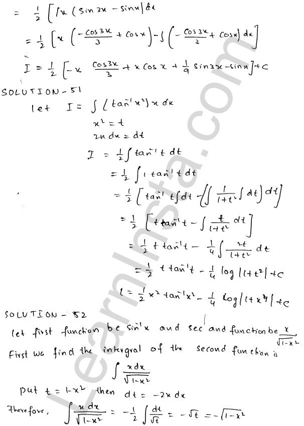 RD Sharma Class 12 Solutions Chapter 19 Indefinite Integrals Ex 19.25 1.27