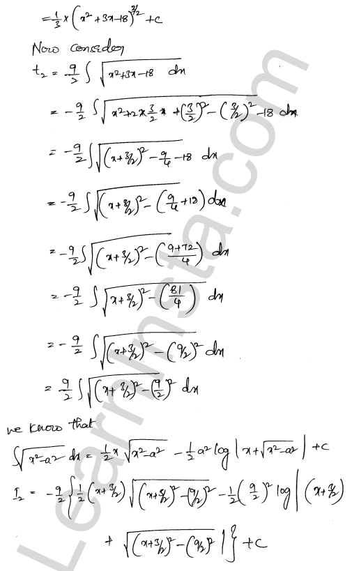 RD Sharma Class 12 Solutions Chapter 19 Indefinite Integrals Ex 19.29 1.11