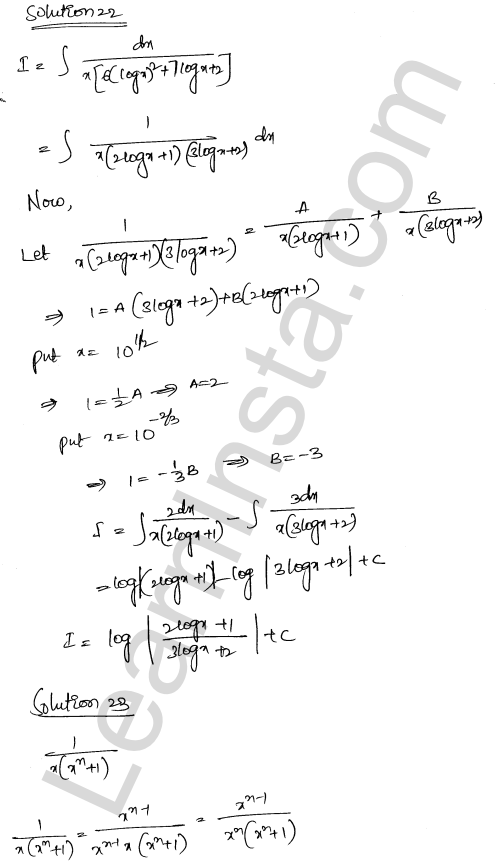 RD Sharma Class 12 Solutions Chapter 19 Indefinite Integrals Ex 19.30 1.15