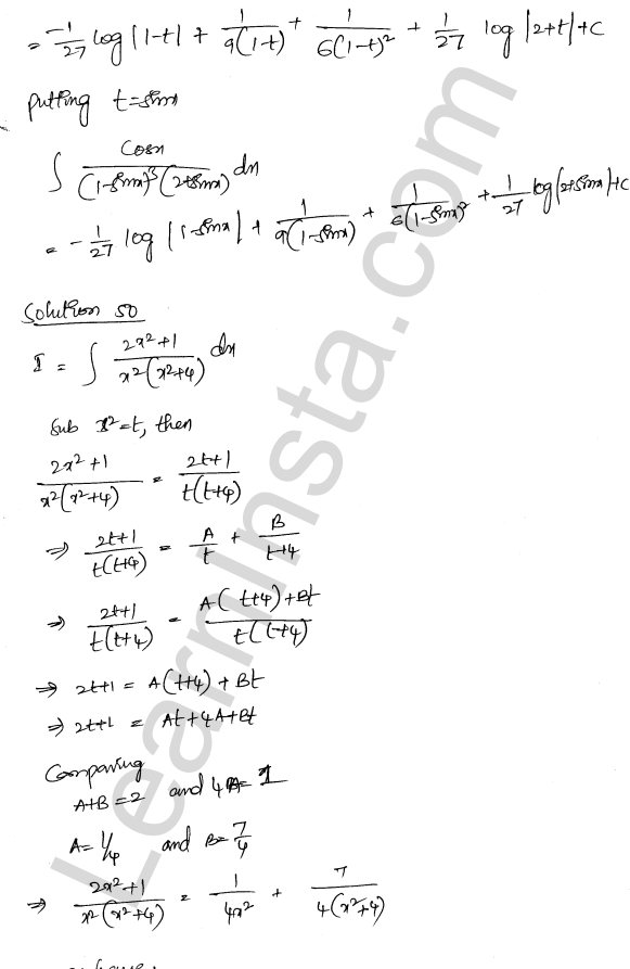 RD Sharma Class 12 Solutions Chapter 19 Indefinite Integrals Ex 19.30 1.33