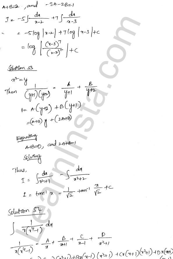 RD Sharma Class 12 Solutions Chapter 19 Indefinite Integrals Ex 19.30 1.35