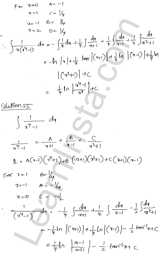 RD Sharma Class 12 Solutions Chapter 19 Indefinite Integrals Ex 19.30 1.36
