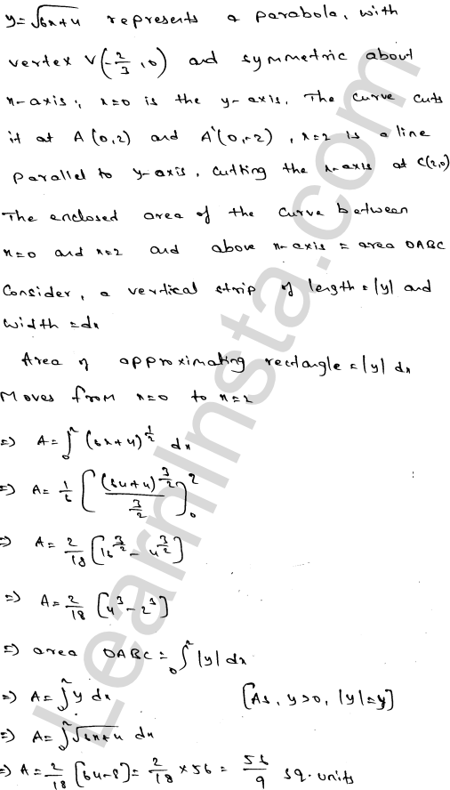 RD Sharma Class 12 Solutions Chapter 21 Areas of Bounded Regions Ex 21.1 11.1