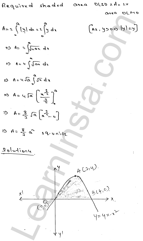 RD Sharma Class 12 Solutions Chapter 21 Areas of Bounded Regions Ex 21.1 5.1