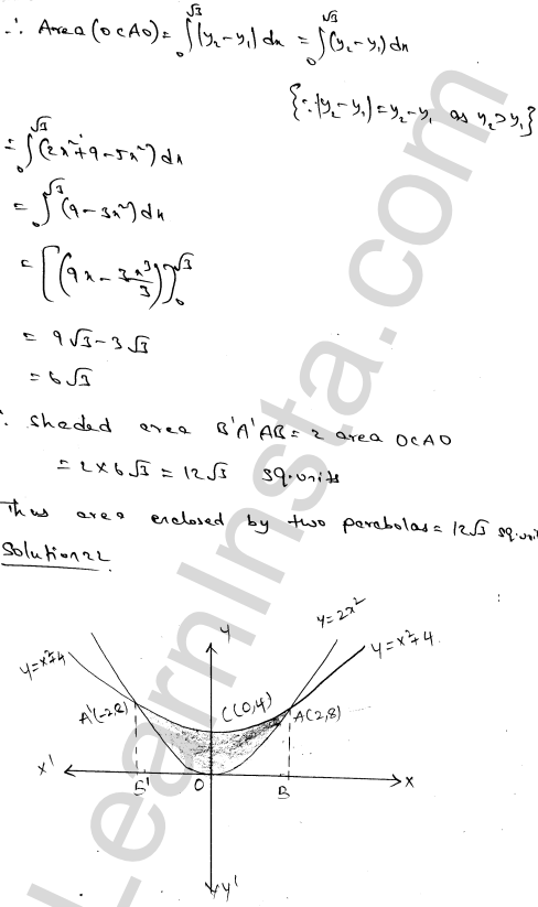 RD Sharma Class 12 Solutions Chapter 21 Areas of Bounded Regions Ex 21.3 1.36