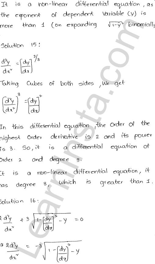 RD Sharma Class 12 Solutions Chapter 22 Differential Equations Ex 22.1 1.10
